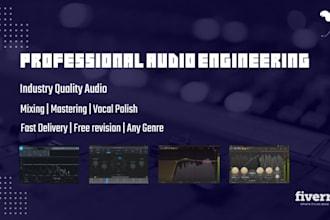 professionally mix master your rap, hiphop or vocal track to industry standard