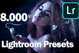 send you 8,000 collection of lightroom presets