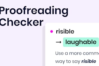proofread ,check and edit your english files