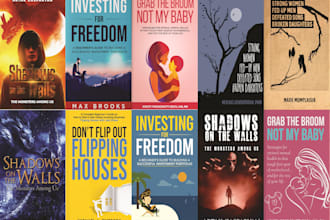 do professional unique book cover design