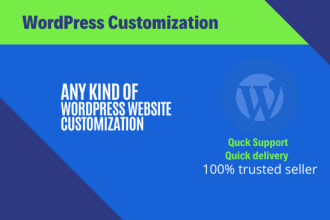 install and customize your complete wordpress website