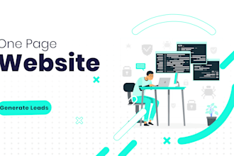 create one page website that will generate leads