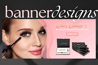 design a professional shopify banner for your store