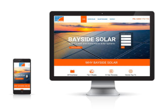 build a community solar or local solar website  with lead generation