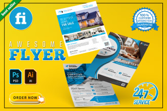 create business flyer design postcard or leaflet design