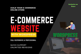 create a professional wordpress ecommerce website