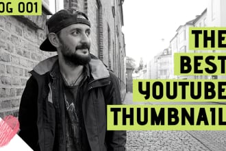 create 5 minimalist youtube thumbnails for your channel
