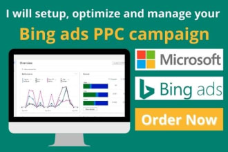 setup, optimize and manage your bing ads PPC campaign