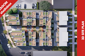 render 2d or 3d site plans