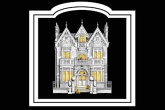draw a house realistic or fantastic illustration