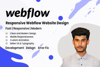 design responsive webflow websites