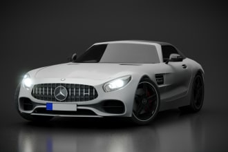 do 3d modeling, realistic renders, animation of vehicles