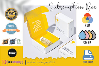 create amazon product packaging box design and label