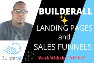 design builderall landing page or sales funnel