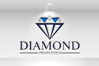 design real estate, property and construction logo
