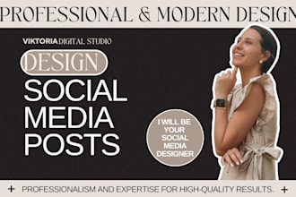 professionally design your social media posts on canva