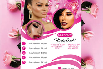 design beauty spa a and salon flyer for your business