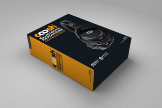create premium modern product packaging box design