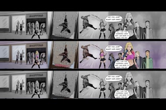 draw a high level manga or comic pages for you