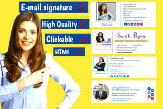make a clickable email signature and html email signature