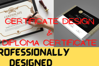 create certificate design diploma certificate