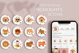 do instagram highlight icons social media posts and banners