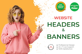 design you professional web banners and headers