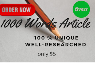 write an SEO optimized article of 1000 words in 48 hours