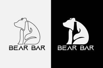 design negative space logo