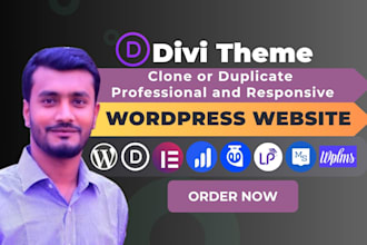 clone or duplicate wordpress website to divi theme