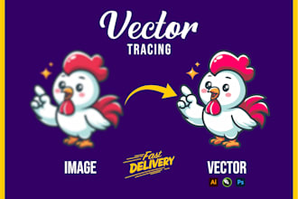 do vector tracing, vectorize, redraw your logo or image in adobe illustrator