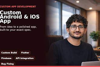 do custom mobile app development as flutter app developer