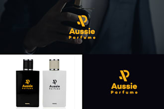 design a professional minimalist monogram logo with initial letters