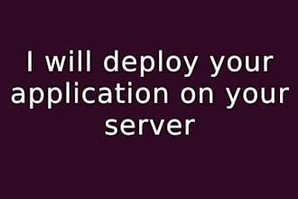 deploy your application on server
