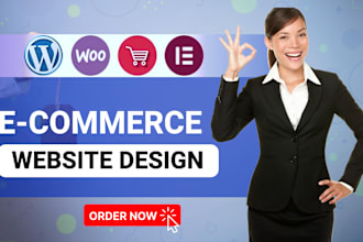 build a fully functional wordpress ecommerce website with content and graphic