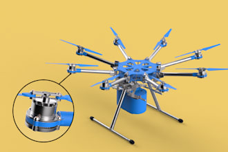 design 3d cad models using solidworks or creo