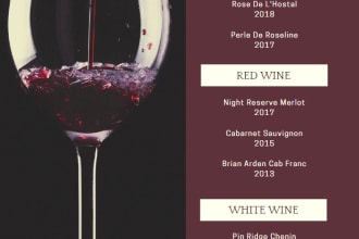 design amazing and modern bar or restaurant menu
