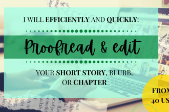 proofread and edit your short story or chapter