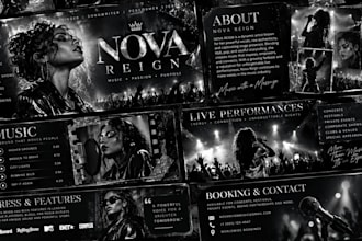 design pitch deck, film deck, sponsorship deck, media kit and presentation