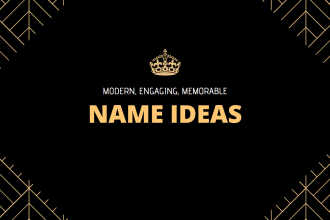 think of 10 engaging name ideas for your business, brand, company or product