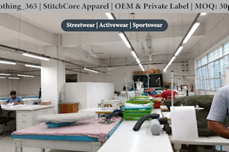 make clothing samples and manufacture for your brand