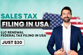 fill and file sales tax returns for any US state