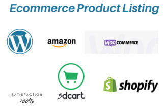do product listing, 3dcart, amazon, ebay, ecommerce store