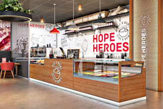 render 3d interior, restaurant interior design, cafe, and bar