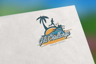 design travel, agency, tourism, beach, resort, vacation and 3d vintage logo