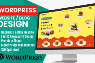 build responsive professional wordpress website design or blog website