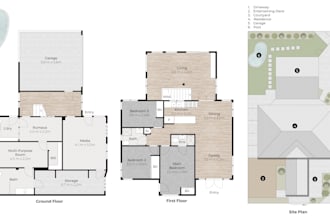 redraw 2d floor plan for real estate agent