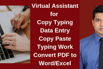 be your virtual assistant as data analyst and web researcher