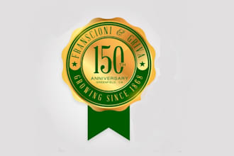 design anniversary event logo in 24 hours