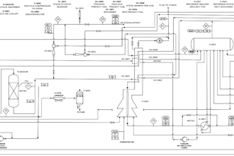 design process flow diagrams,equipment diagrams in visio